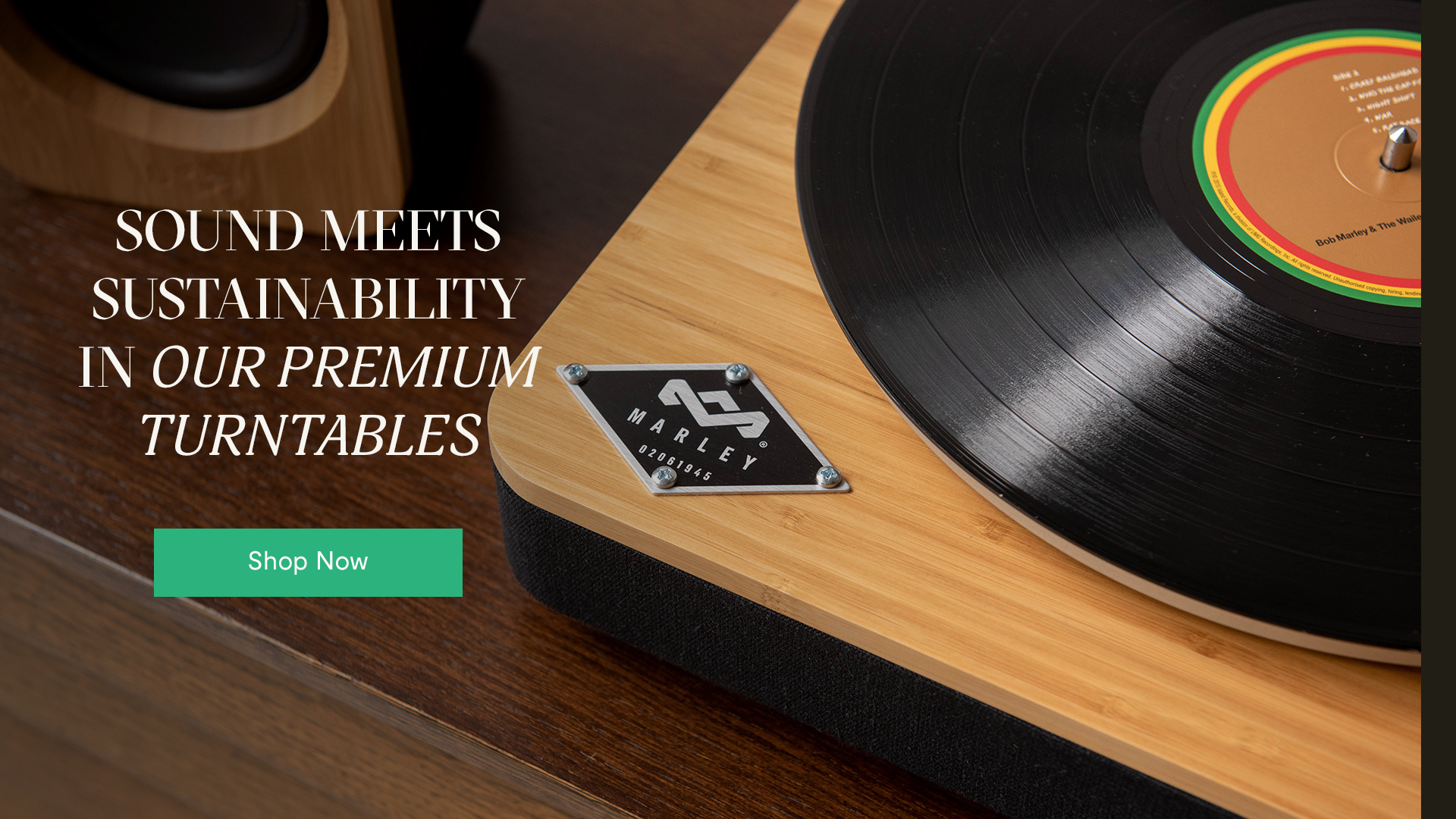 Sound Meets Sustainability in our Premium Turntables